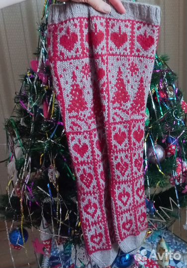 Гольфы шерстяные. Размер 38-39.Ручная работа