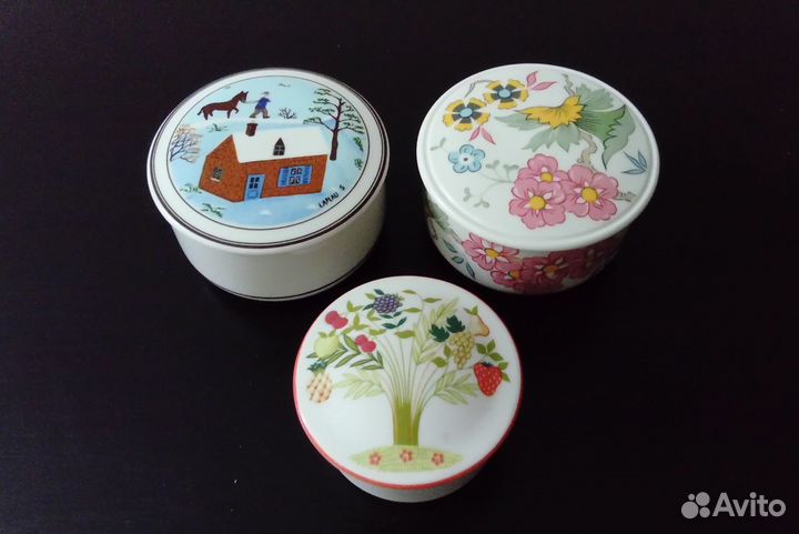 Шкатулки Villeroy&Boch фарфор винтаж