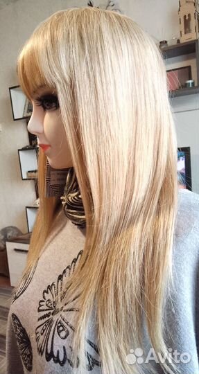 Парик из натуральных волос новый