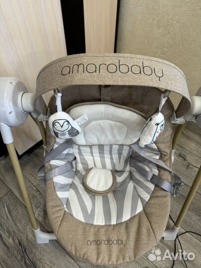 Электрокачели для новорожденных AmaroBaby