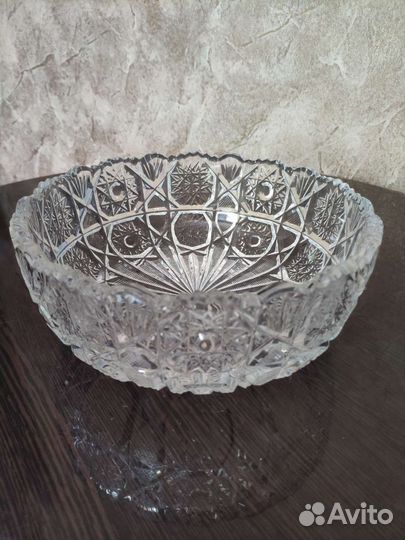 Салатник хрустальный. СССР
