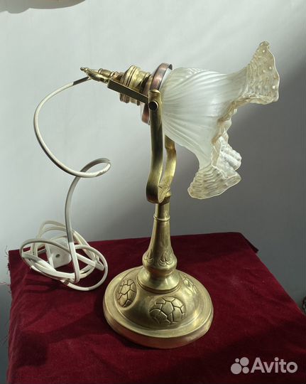 Лампа настольная электрическая антиквариат
