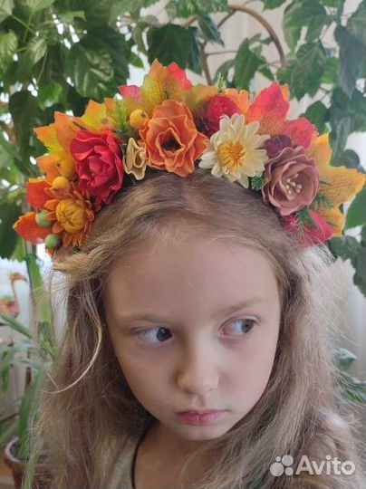 Осенний ободок корона на утренник