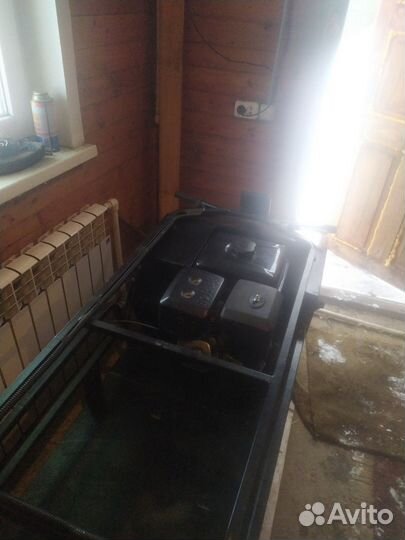 Мото буксировщик с санями