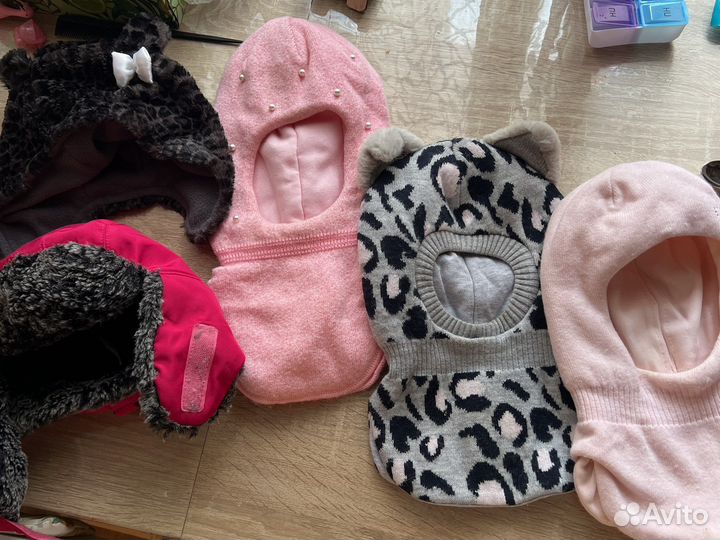 Шапка шлем зимняя для девочки