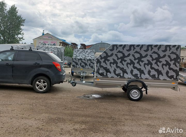 Прицеп оцинкованный 3.0х1.4 с тентом 