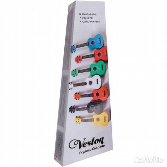 Veston KUS 15BL - укулеле сопрано, голубая