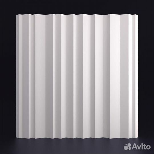 Гипсовая 3D панель Зигзаг