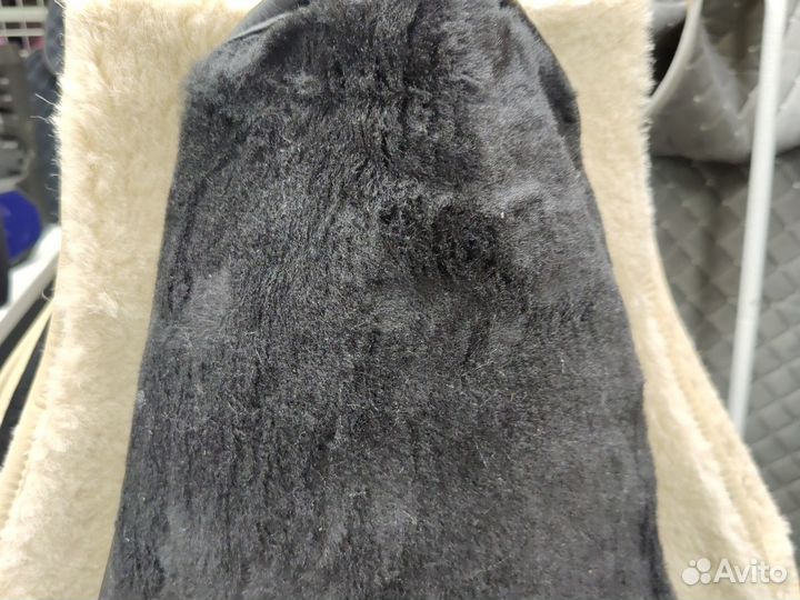 Меховые накидки из шерсти чёрные
