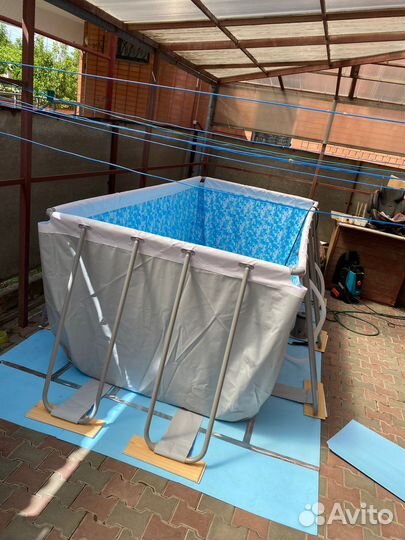 Каркасный бассейн bestway 412x201x122