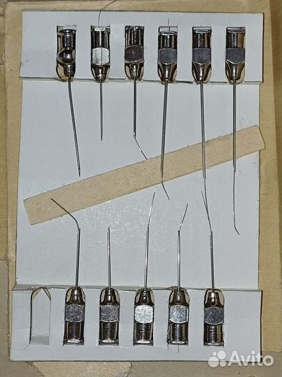 Шприцы стеклянные многоразовые, иглы, стерилизатор