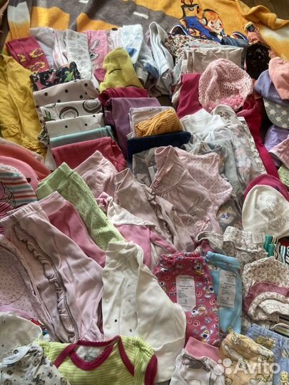 Вещи на девочку от 0 до 3 пакетом