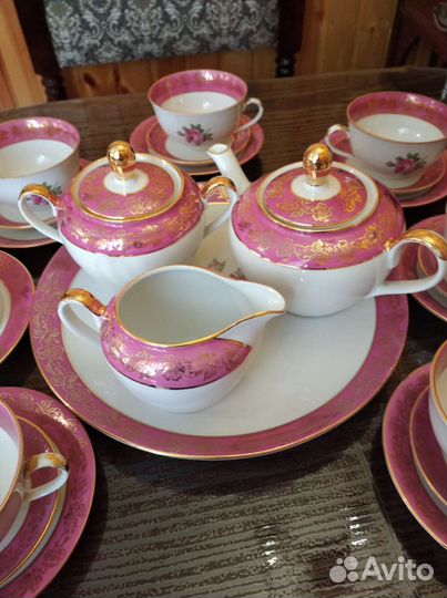 Сервиз чайный Роза Фортуна гдр Fortuna