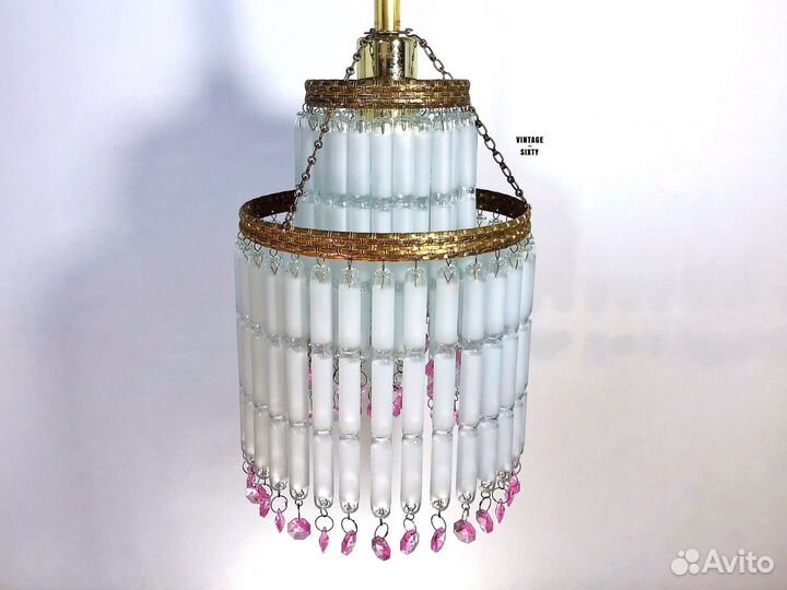 Светильник подвесной винтаж СССР Чехословакия