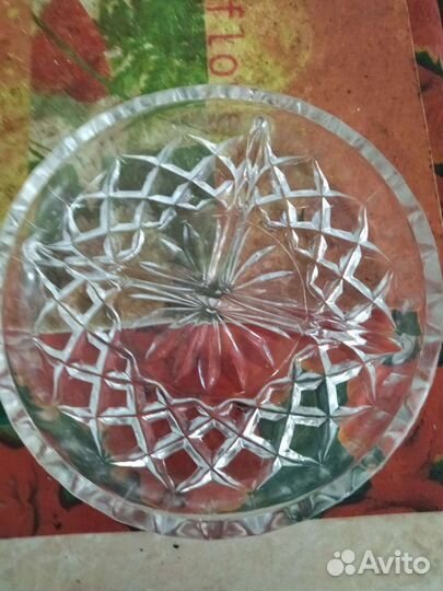 Хрустальная менажница СССР