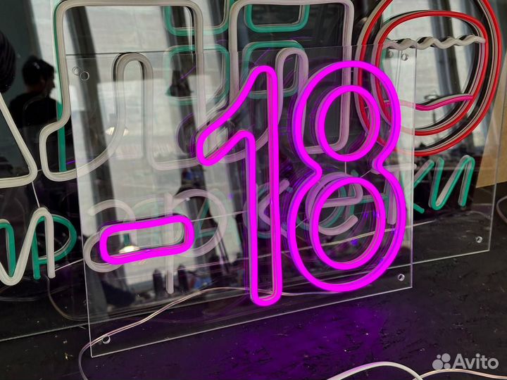 Вывеска из неона 100 neon