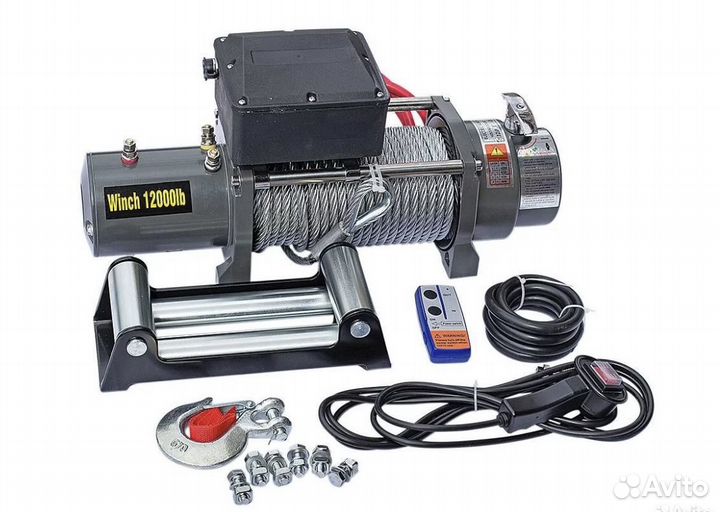 Лебедка новая электро 12В сталь 12000lb