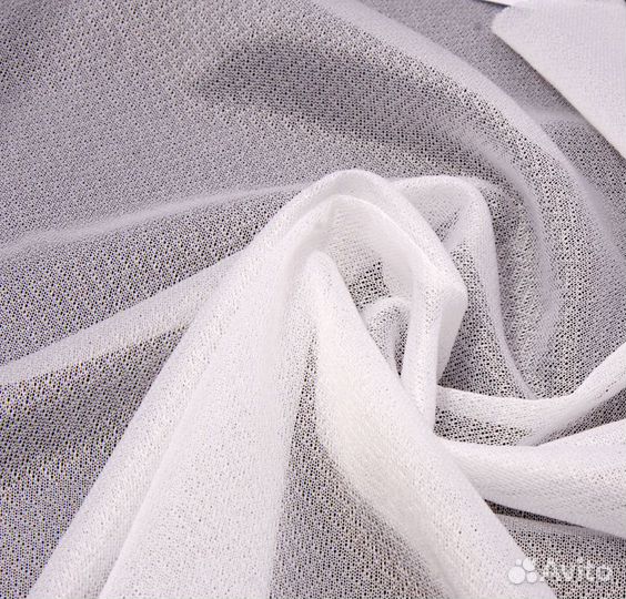 Дублерин эластичный 48г/м2, белый 150см