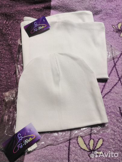 Шапка+снуд в два оборота весна