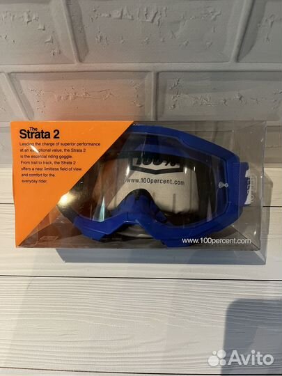 Очки для мотокросса 100 Strata 2 синие