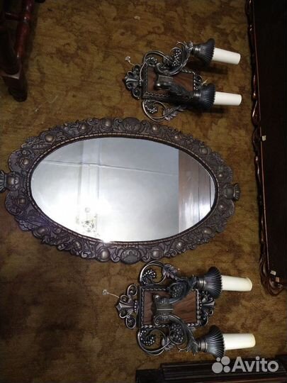 Зеркало в металлической раме СССР