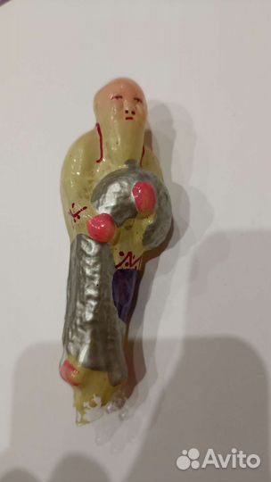 Елочная игрушка старик с неводом СССР