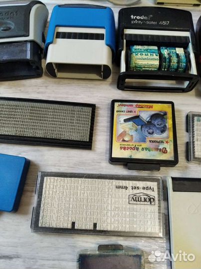 Оснастки для печати, буквы, штампы лотом