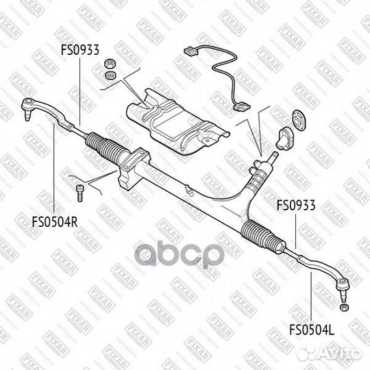 Наконечник рулевой тяги citroen Jumper 06-fiat