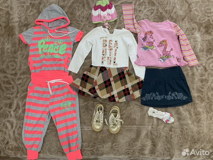 Вещи пакетом р.98 на девочку