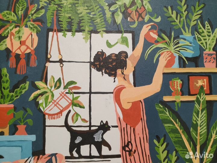 Интерьерная картина по номерам