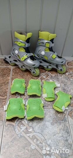 Роликовые коньки детские раздвижные р.31-34