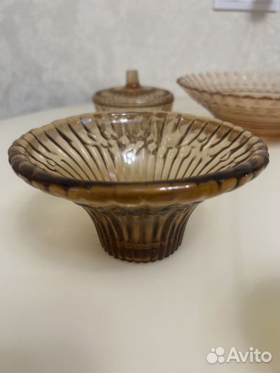 Посуда СССР цветное стекло