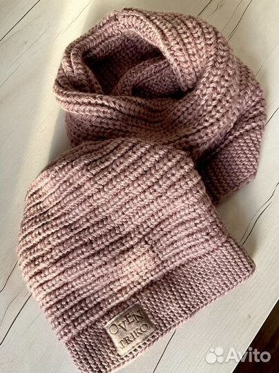 Комплект шапка и снуд женский