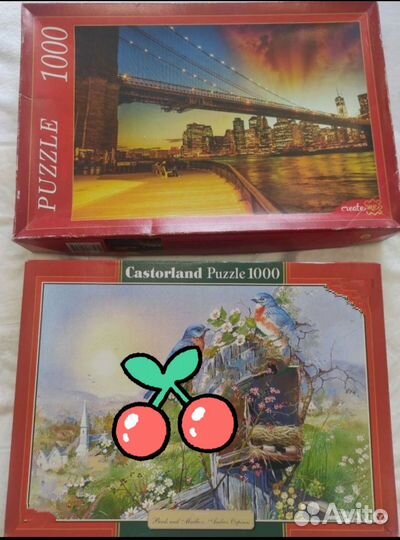 Пазлы castorland 1500, 1000, 500 деталей много