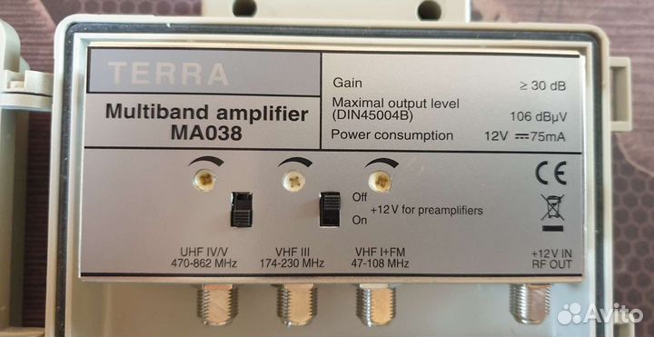 Усилитель Terra MA038