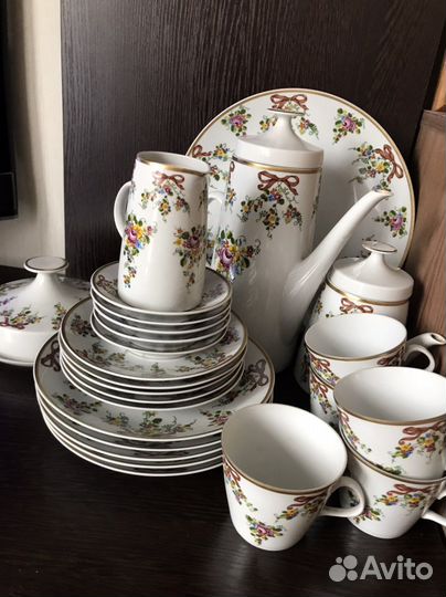 Чайно кофейный сервиз гдр на 5 персон