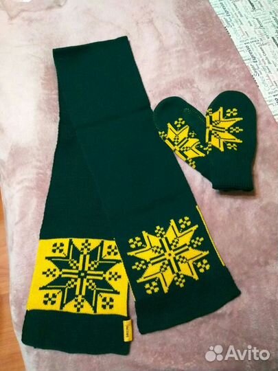 Шарфик с варежками