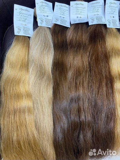 Волосы для наращивания в срезах