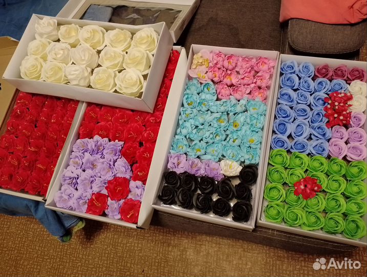 Мыльные цветы остатки