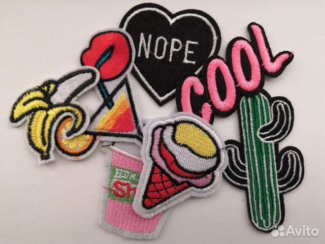 Наклейки на одежду (7 шт.)