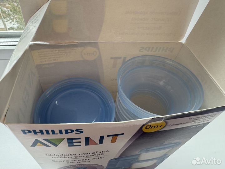 Контейнеры для хранения грудного молока Avent 10шт