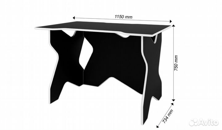 Компьютерный стол Игровой-801ue игровой классическ
