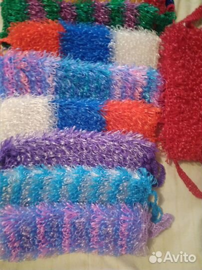 Мочалки ручной вязки