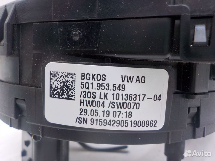 Механизм подрулевой SRS Volkswagen Tiguan 2016