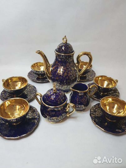 Кофейный кобальтовый сервиз