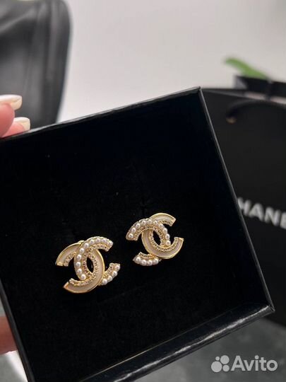 Серьги chanel