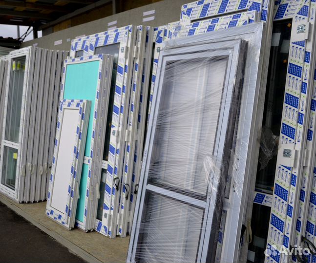 Готовые алюминиевые двери 80х200