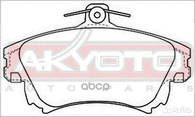 Колодки тормозные дисковые передние AKD-3126 AK