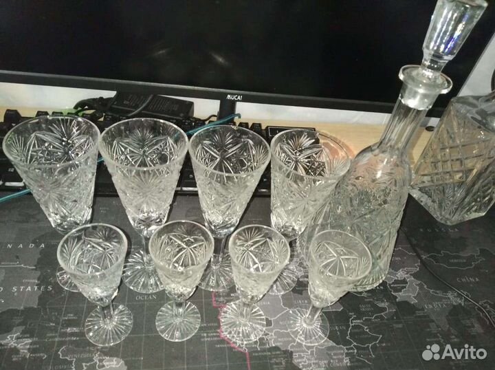 Фужеры хрустальные СССР