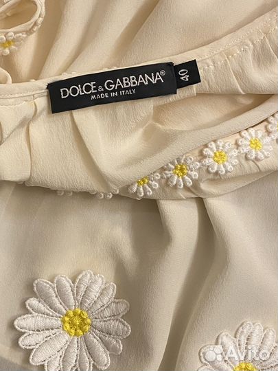 Блуза Dolce Gabbana из шелка р.44 оригинал